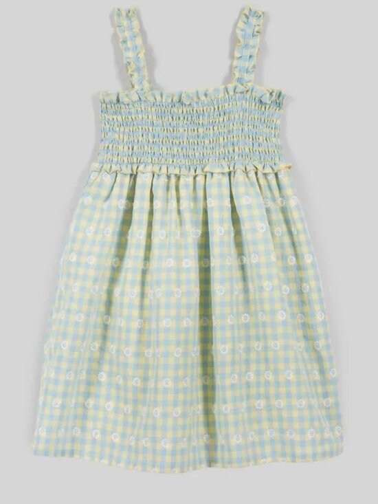 Zara Other - Zara Gingham Daisy Print Smock Sundress girls 5